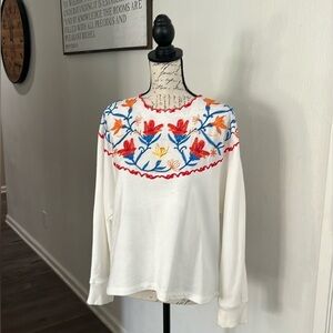 ZARA floral sweatshirt. Size S NWOT